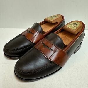 NEW HEELS Rancourt & Co. x H. S. Trask Brown Penny Loafer Handsewn USA 8.5 D